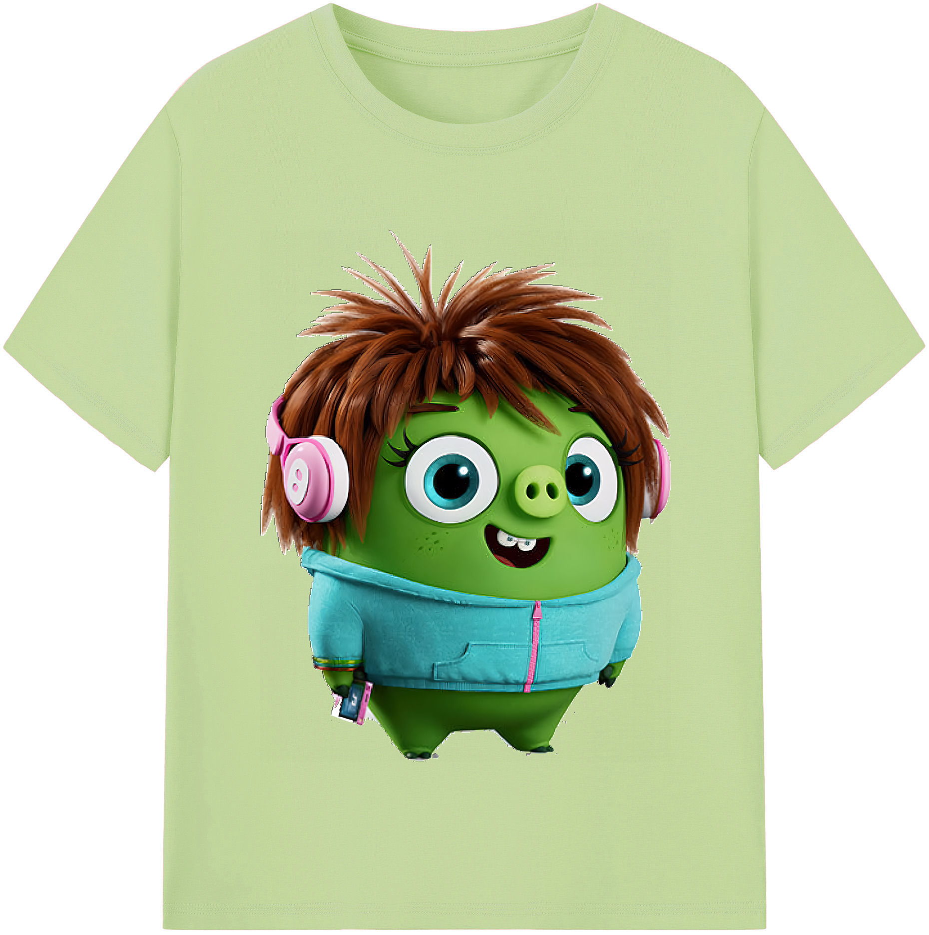 （画像用） Angry Birds アングリーバード 綿100％半袖Tシャツ（フロントプリント）